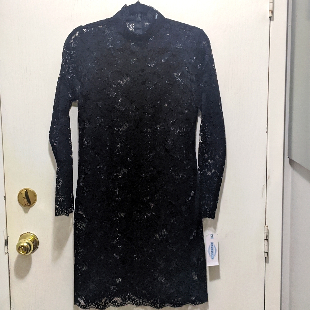 Brand new Prosecco black lace dress